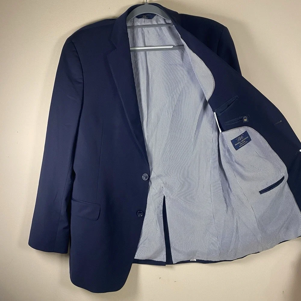 Brooks Brothers Explorer Fitzgerald Fit Blue Blazer 41L Wool Blend Sport‎ Coat