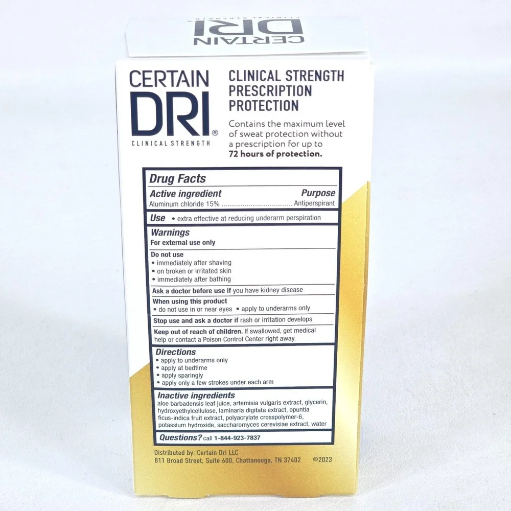 Certain Dri clinical items dri