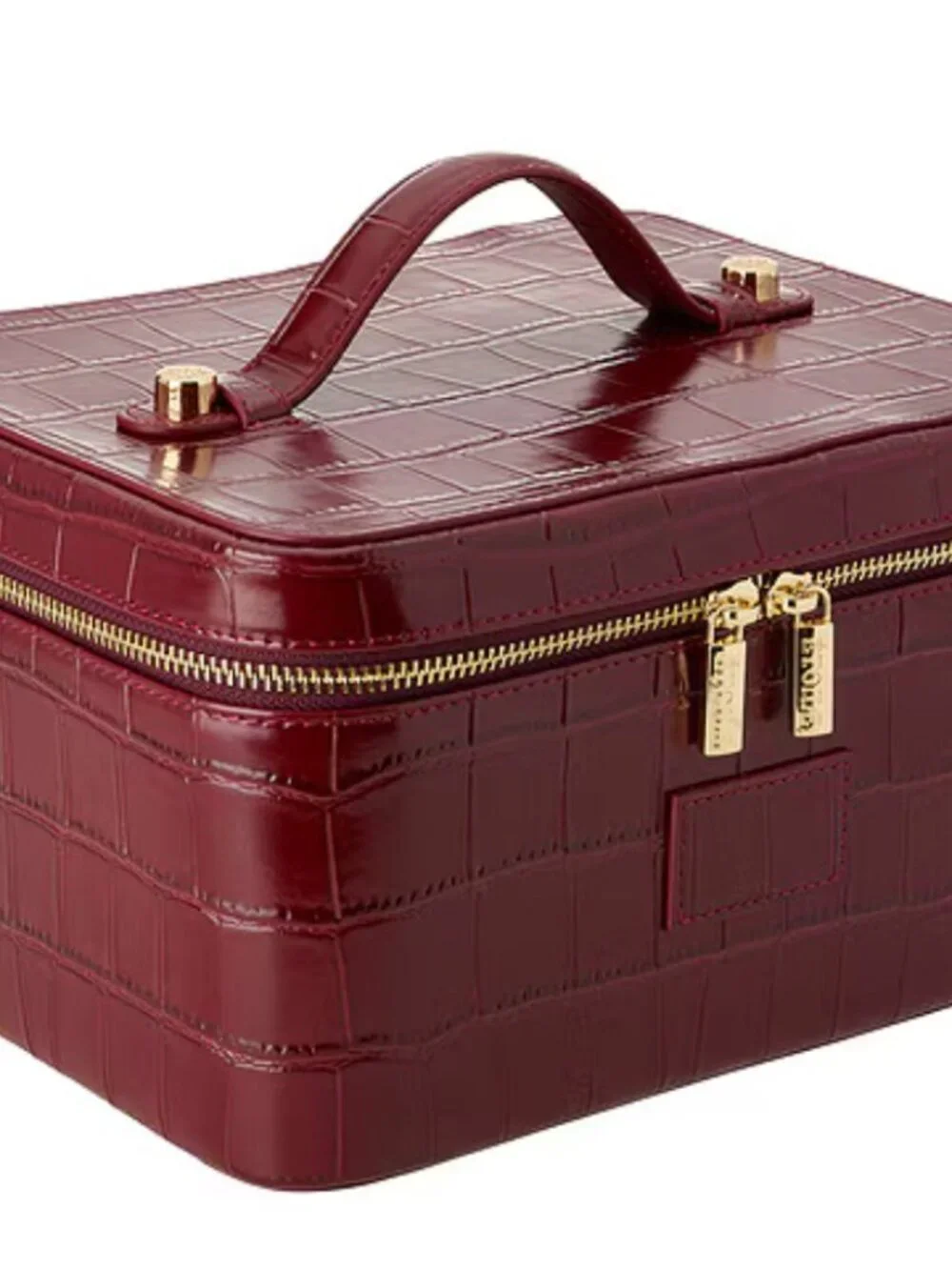 REVOLVE burgundy croc