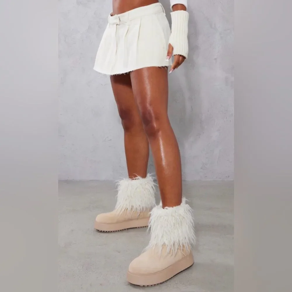 PrettyLittleThing cream faux