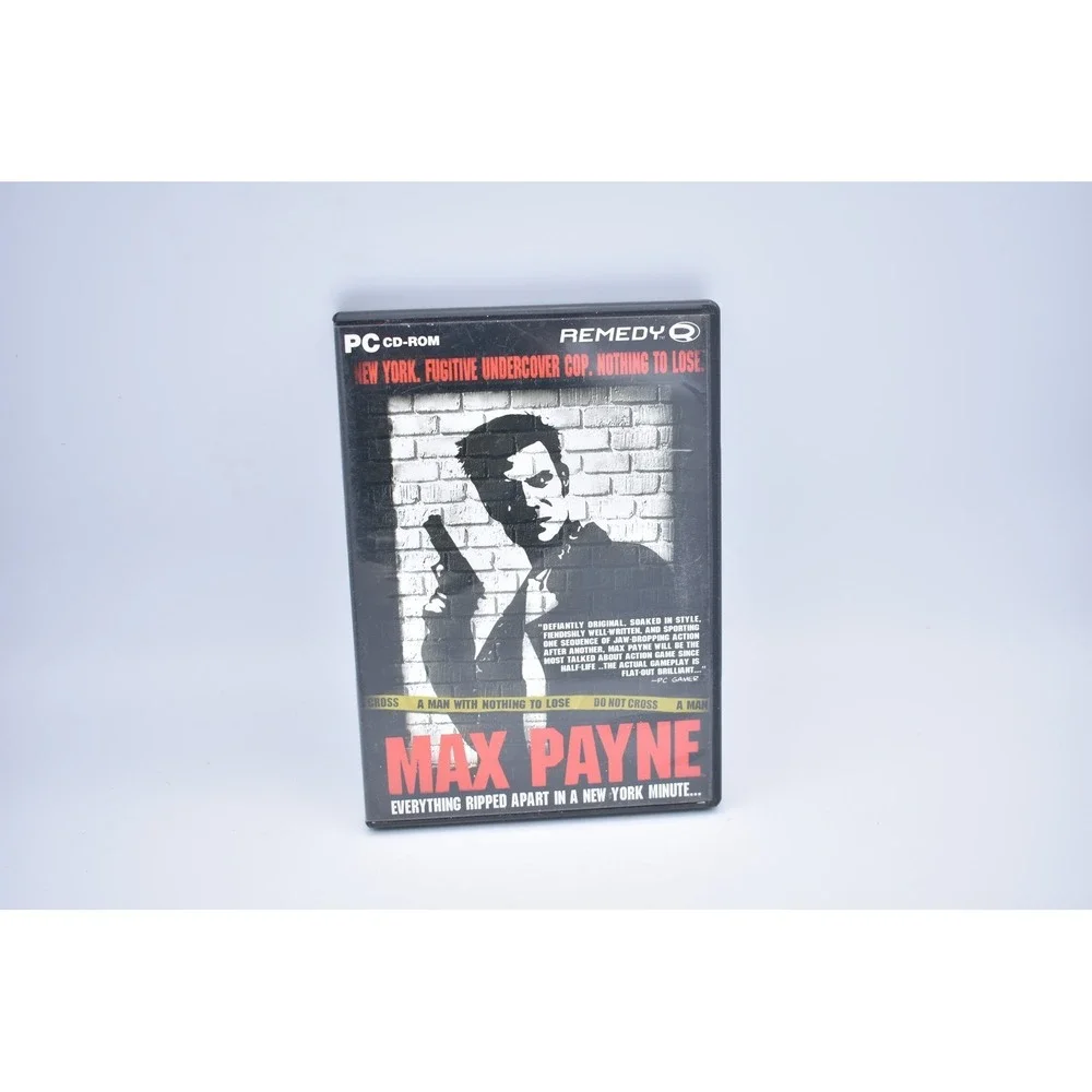 Max Payne PC CD-ROM Video Game 2001 Complete Original Case Insert 0663593140012