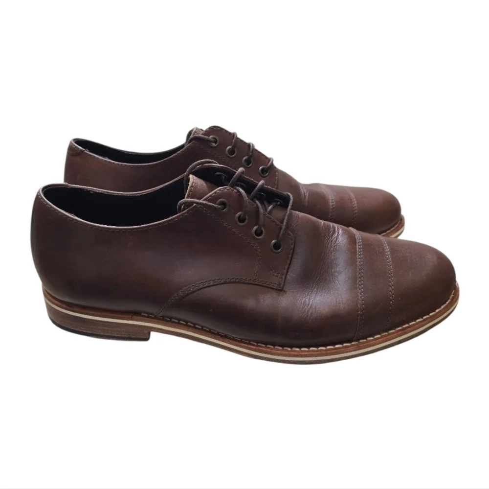Helm The Bradley Brown Cap Toe Oxford Lace Up Shoes 11