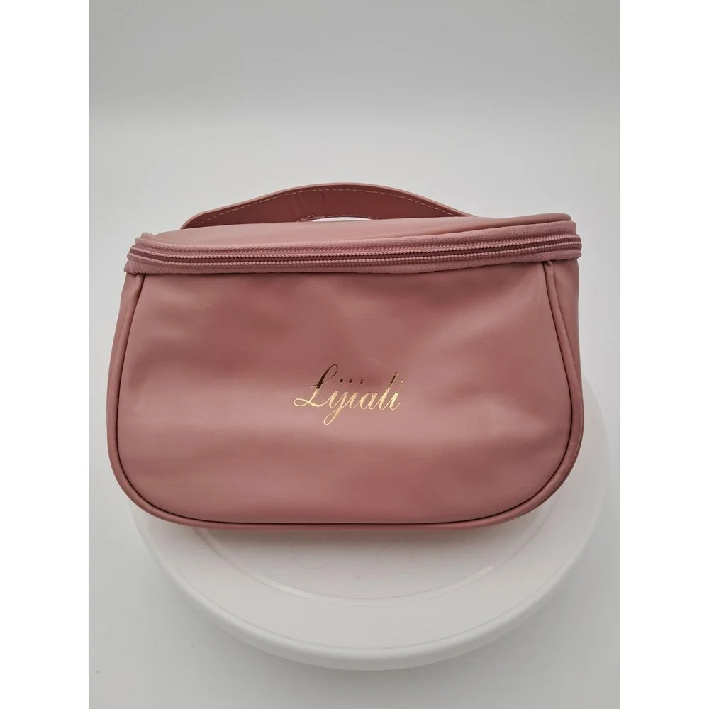 Lyiali Pink New Makeup‎ Bag With Pink Makeup Sponge