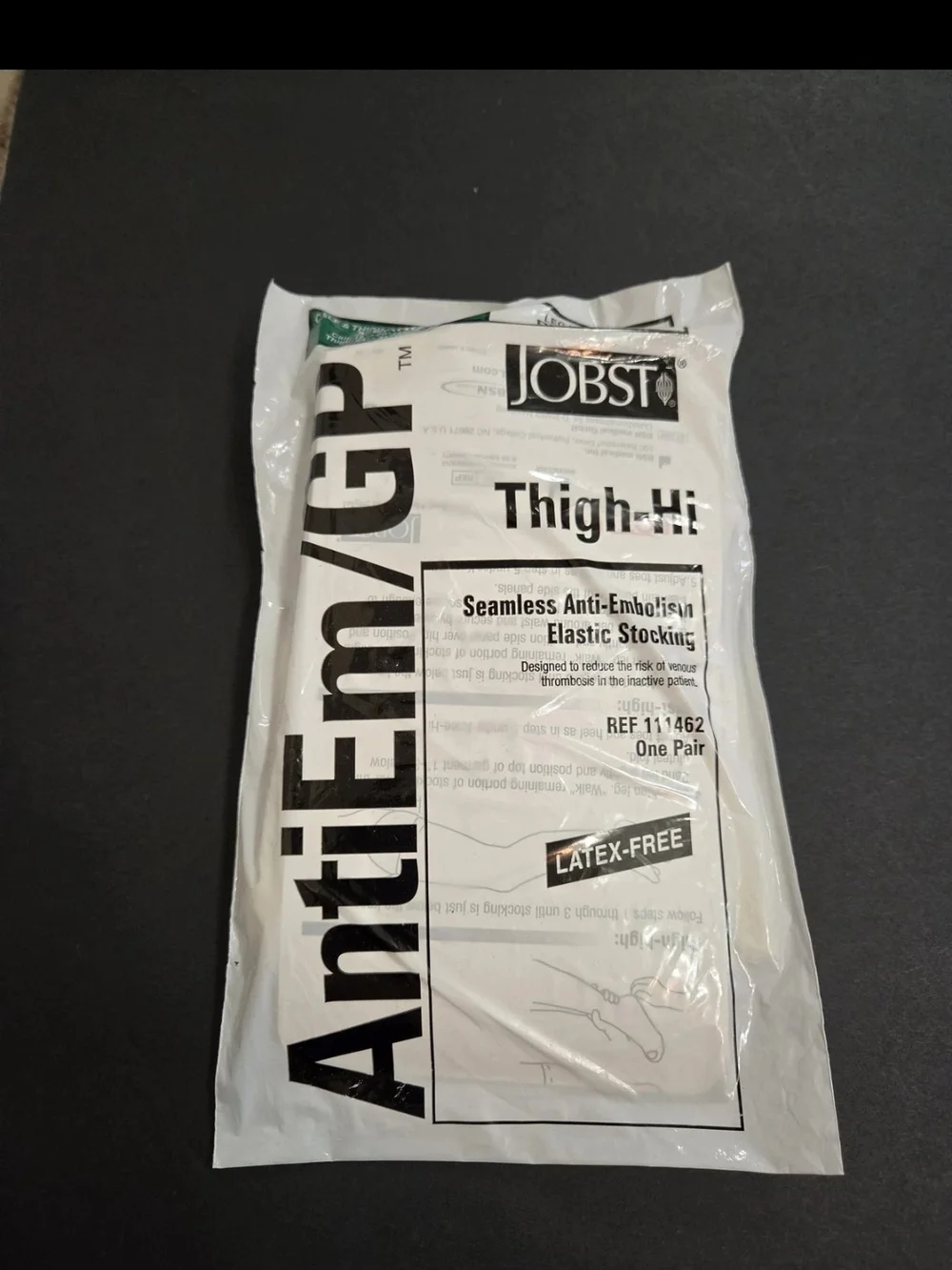 JOBST Thigh-High Anti-Embolism Compression Stockings White New