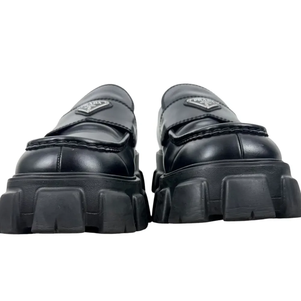 Prada brushed leather