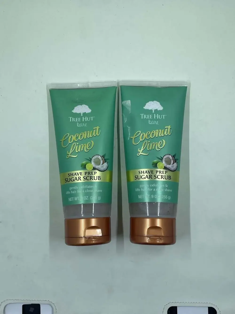 Tree Hut Bare Coconut Lime Shave Prep Sugar Scrub 9 oz 2-Pack
