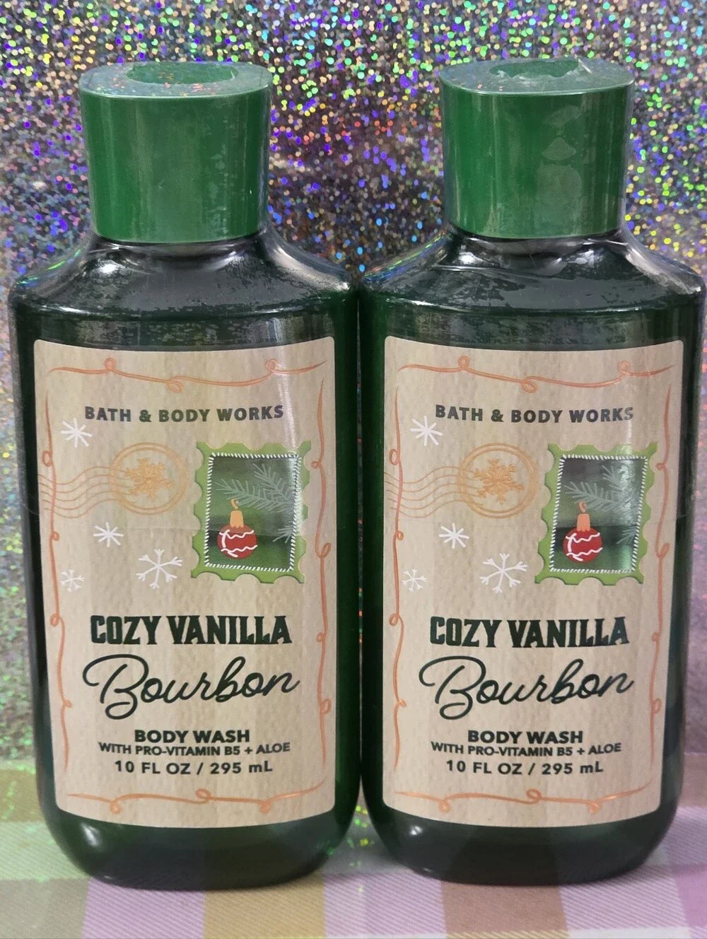 Bath & Body Works Cozy Vanilla Bourbon Body Wash Set NEW Rare Unisex