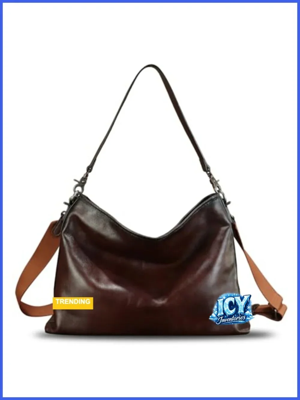 Genuine Leather Hobo Bag Women's Tote Handmade Shoulder Crossbody Satchel Purse