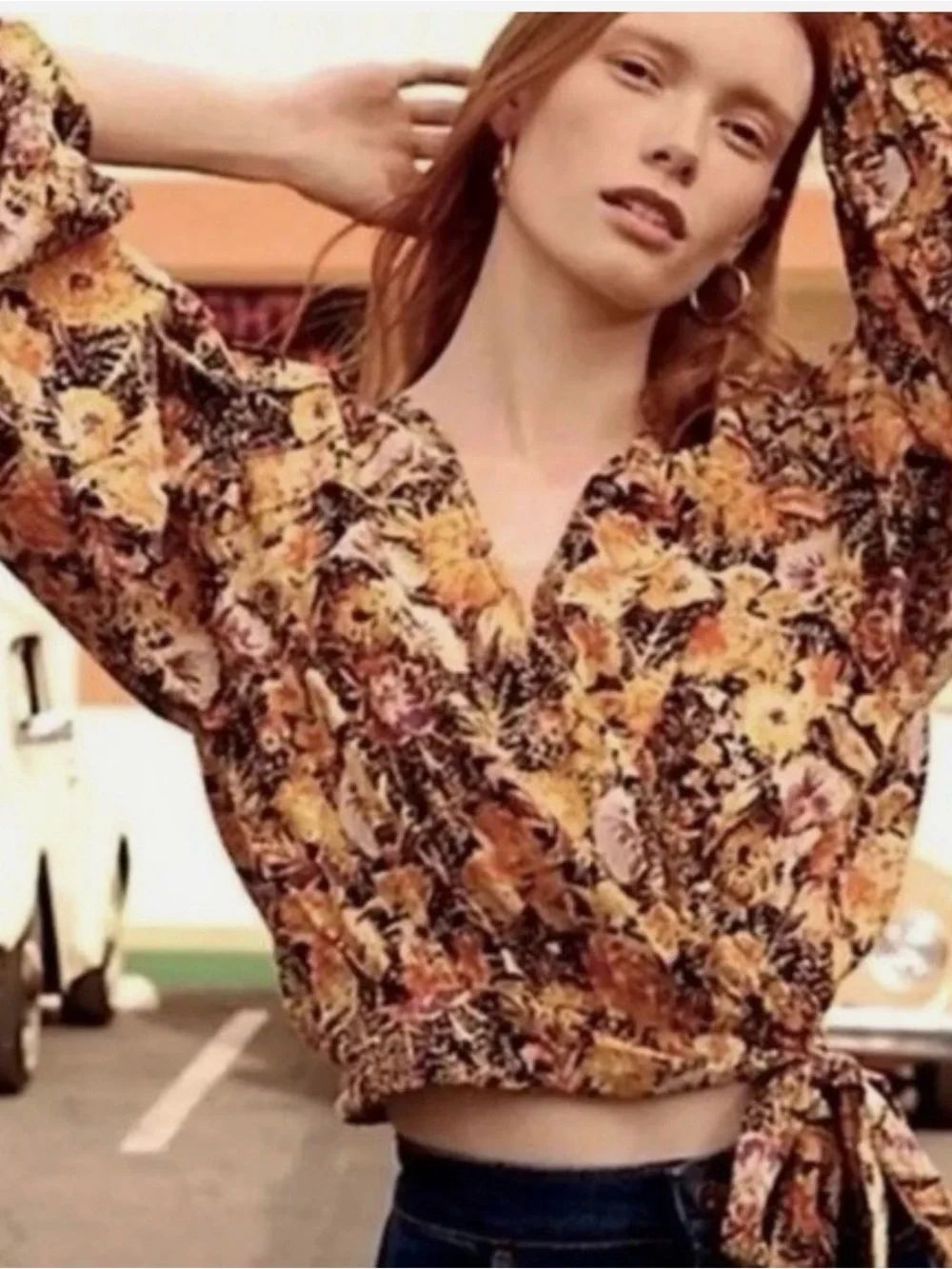 Free People outfit billowy jeans