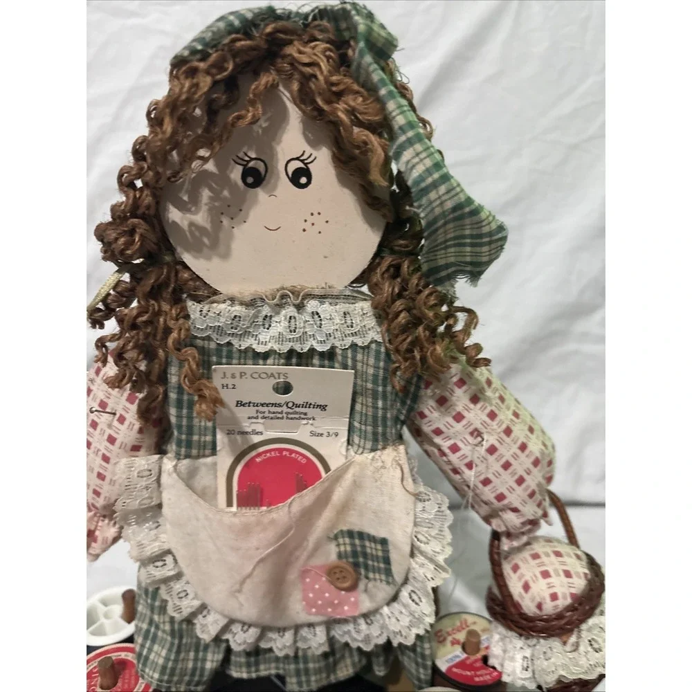 Spinning Sally Rag Doll Sewing Kit storage opening