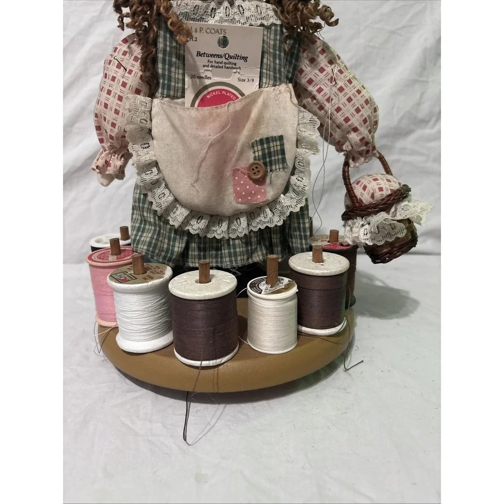 Spinning Sally Rag Doll Sewing Kit receiving wood