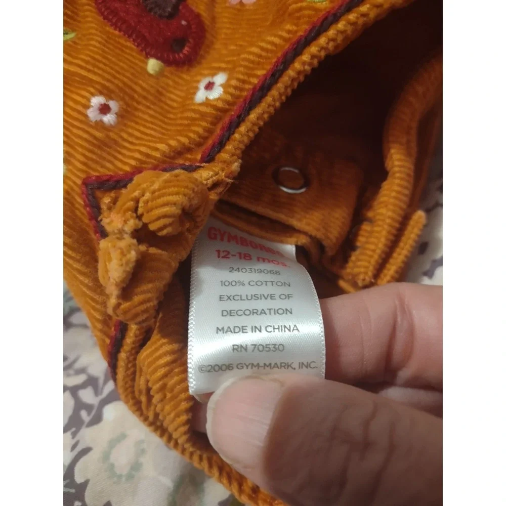 Gymboree corduroy embroidered