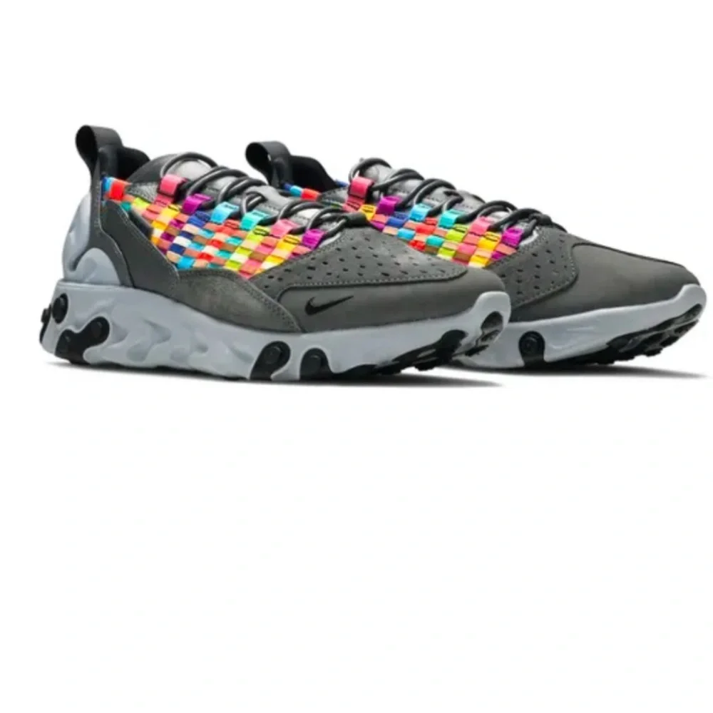 Nike React Sertu AT5301-004 Iron Grey Multi Sz 9.5 Running Shoes Rare Colorway