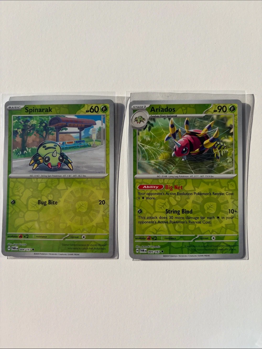 Pokemon listings pictured