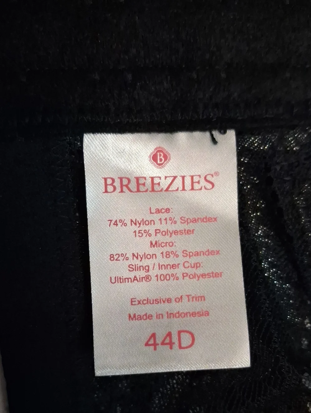 Breezies size 44d