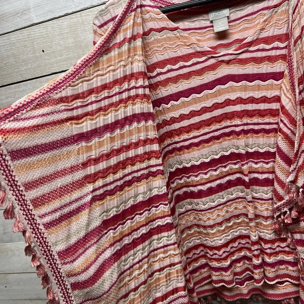 Chicos stretch coastal stripe