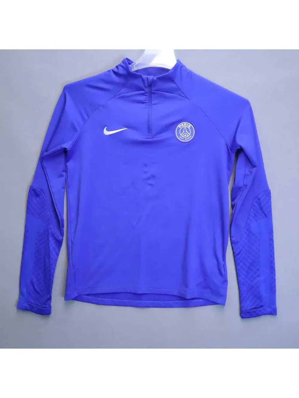 Nike Dri-FIT Paris Saint-Germain PSG 1/4 Zip Drill Top Youth XL Blue Soccer