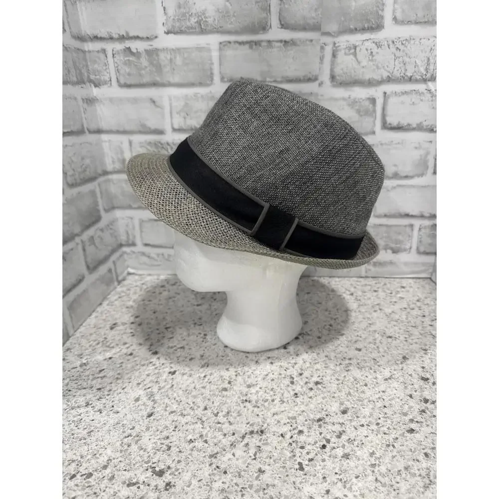 David and Young Two-Tone Fedora Hat with Black Band