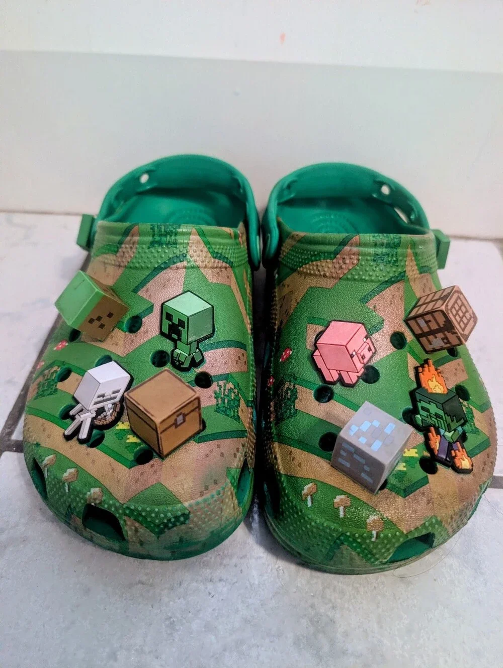 Minecraft Crocs Size J6