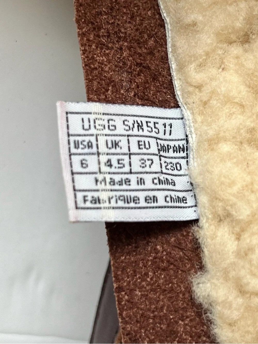 UGG timeless sole