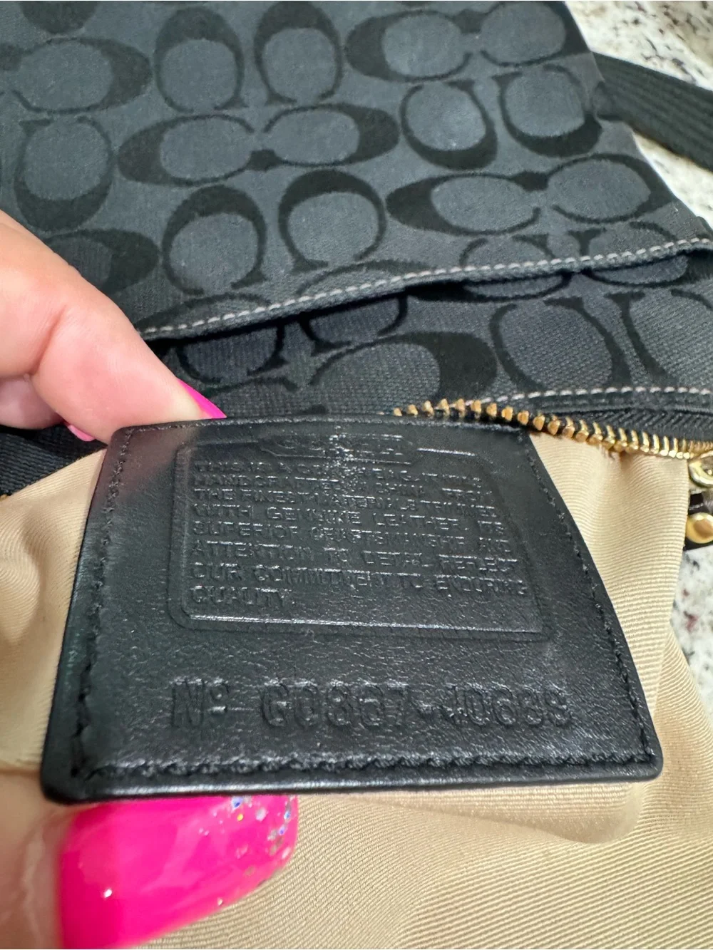 Coach signature hampton