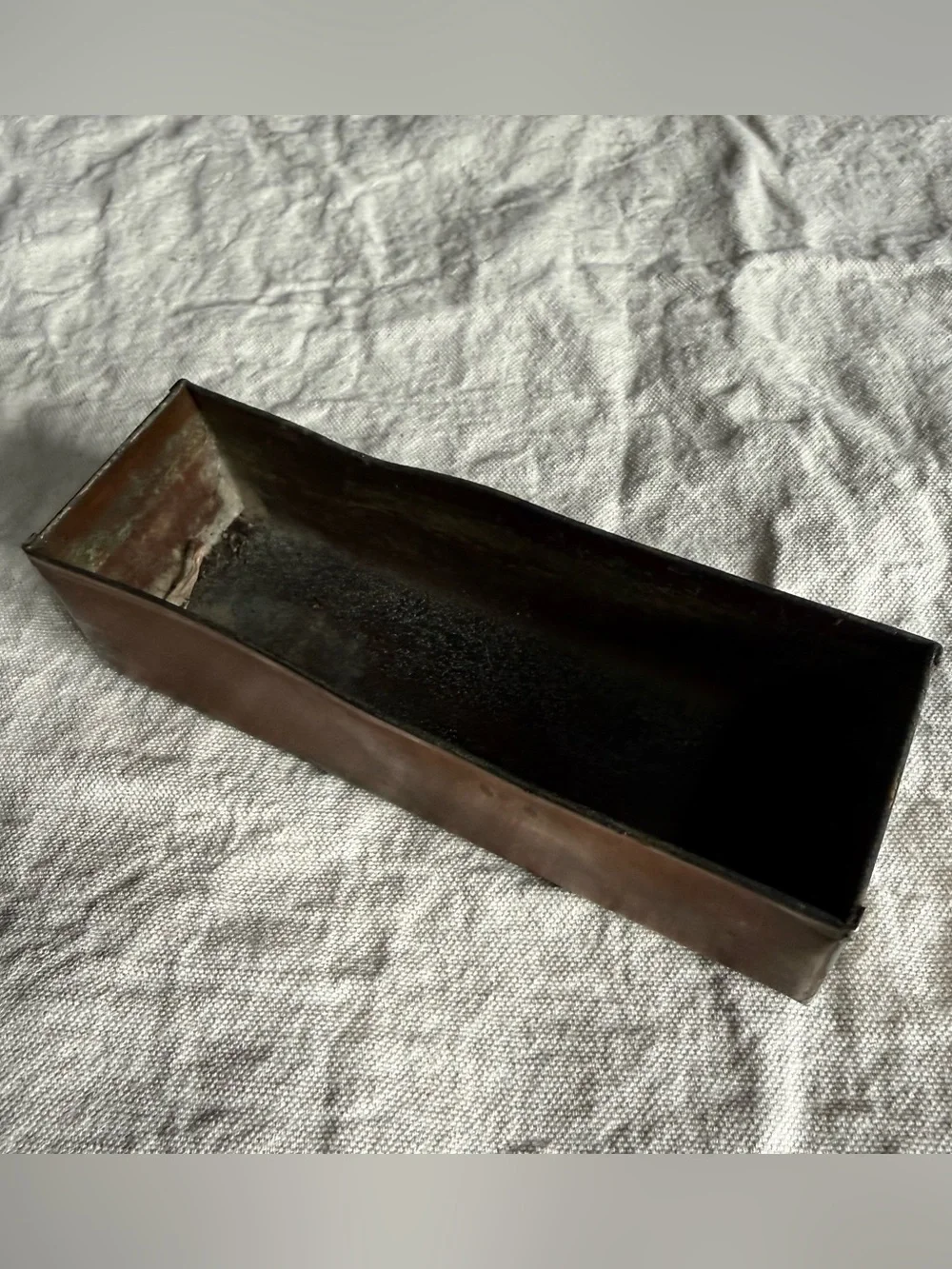 Vintage copper rectangular