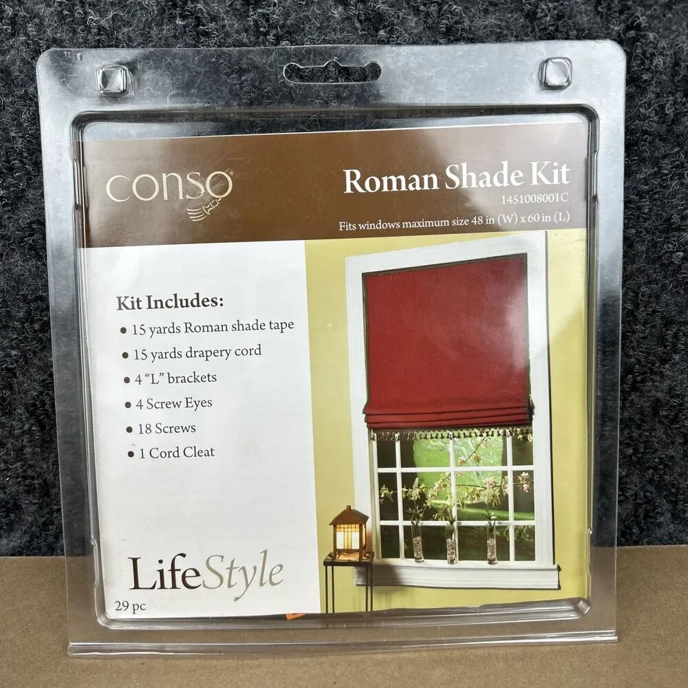 Conso Roman Shade Hardware Kit Window Home Decor Curtain  48