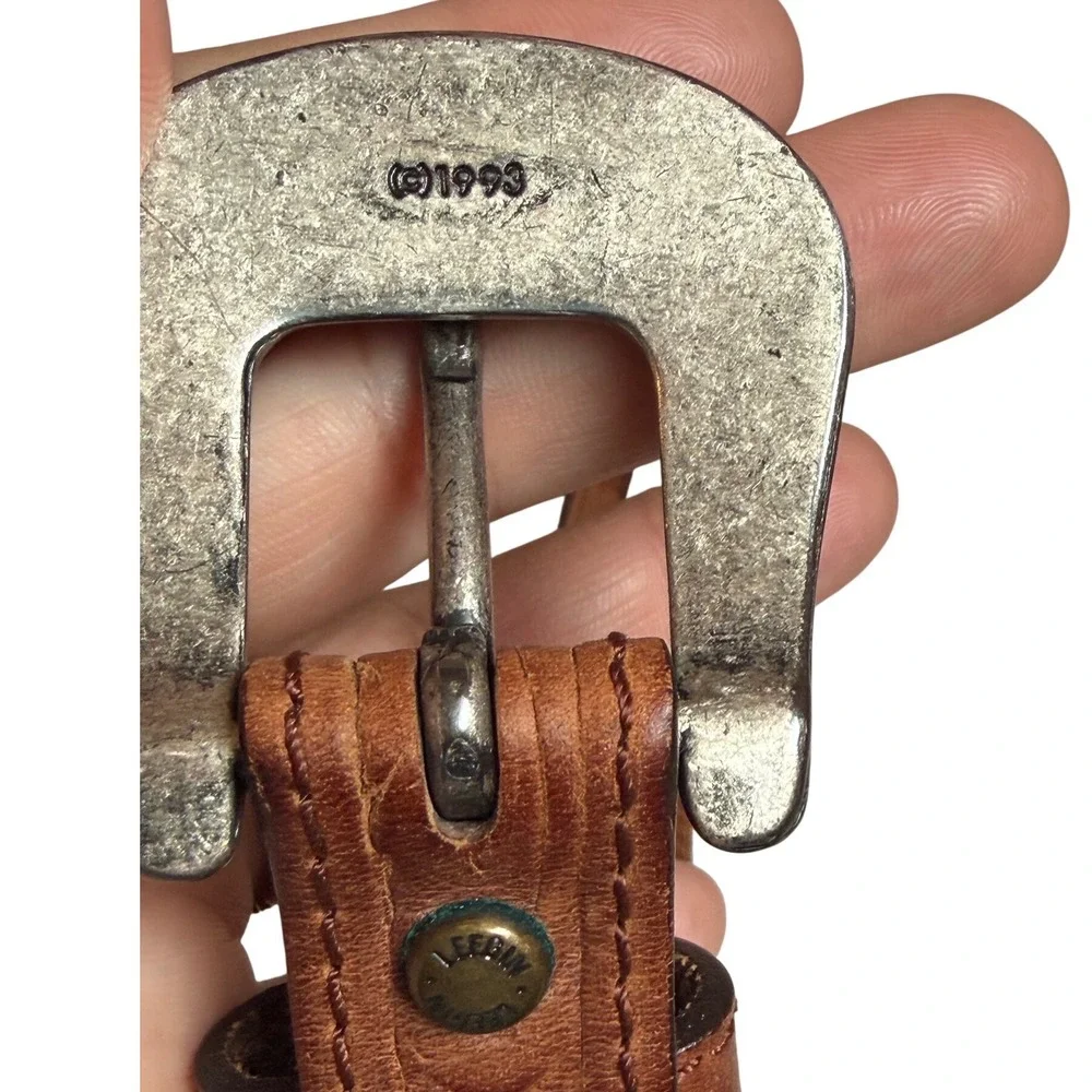 Leegin metal southwestern belt