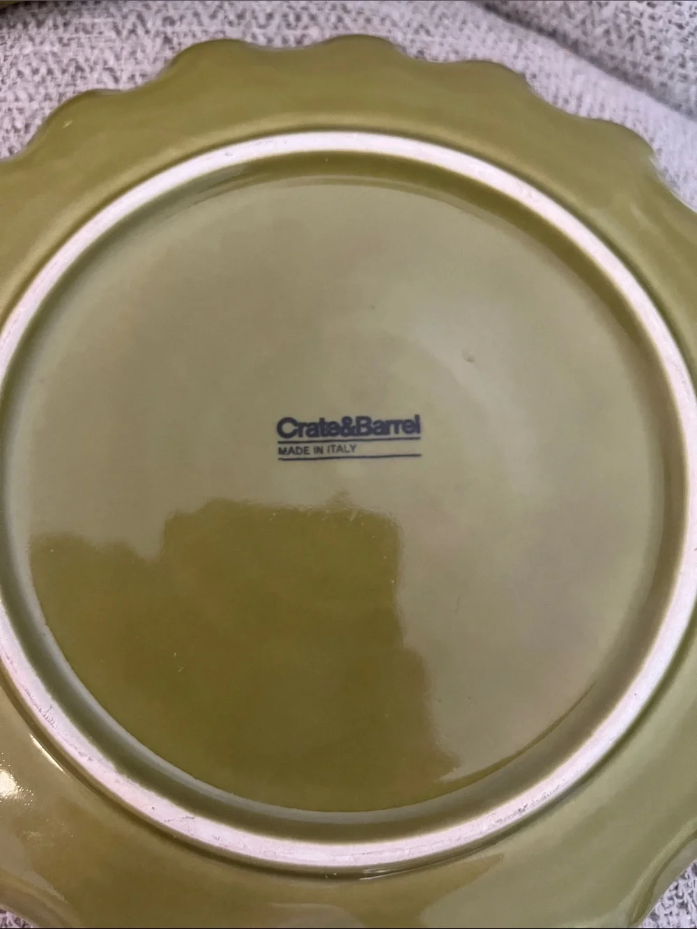 Crate&Barrel watercolor fluted pear