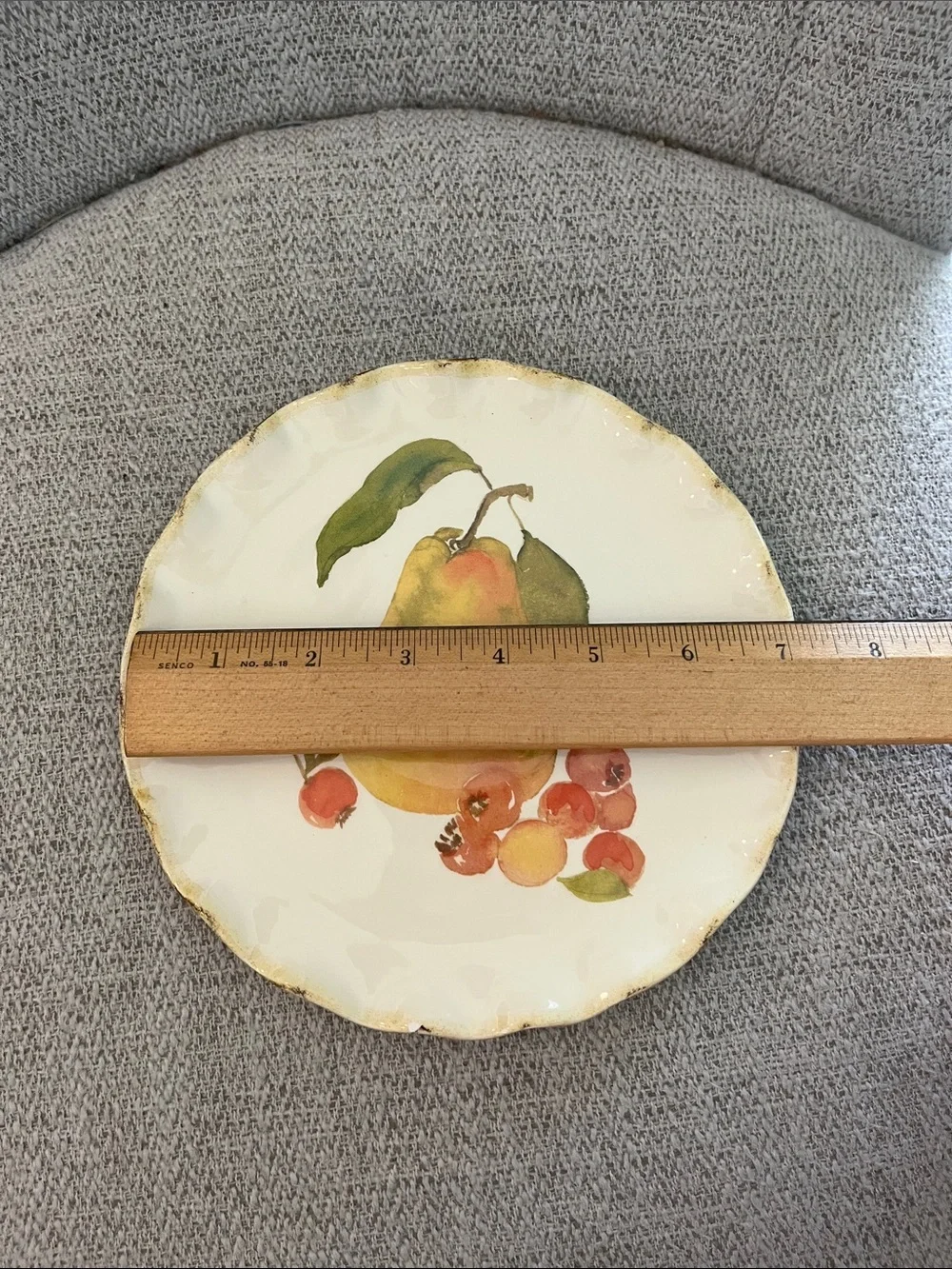 Crate&Barrel plates harvest pear