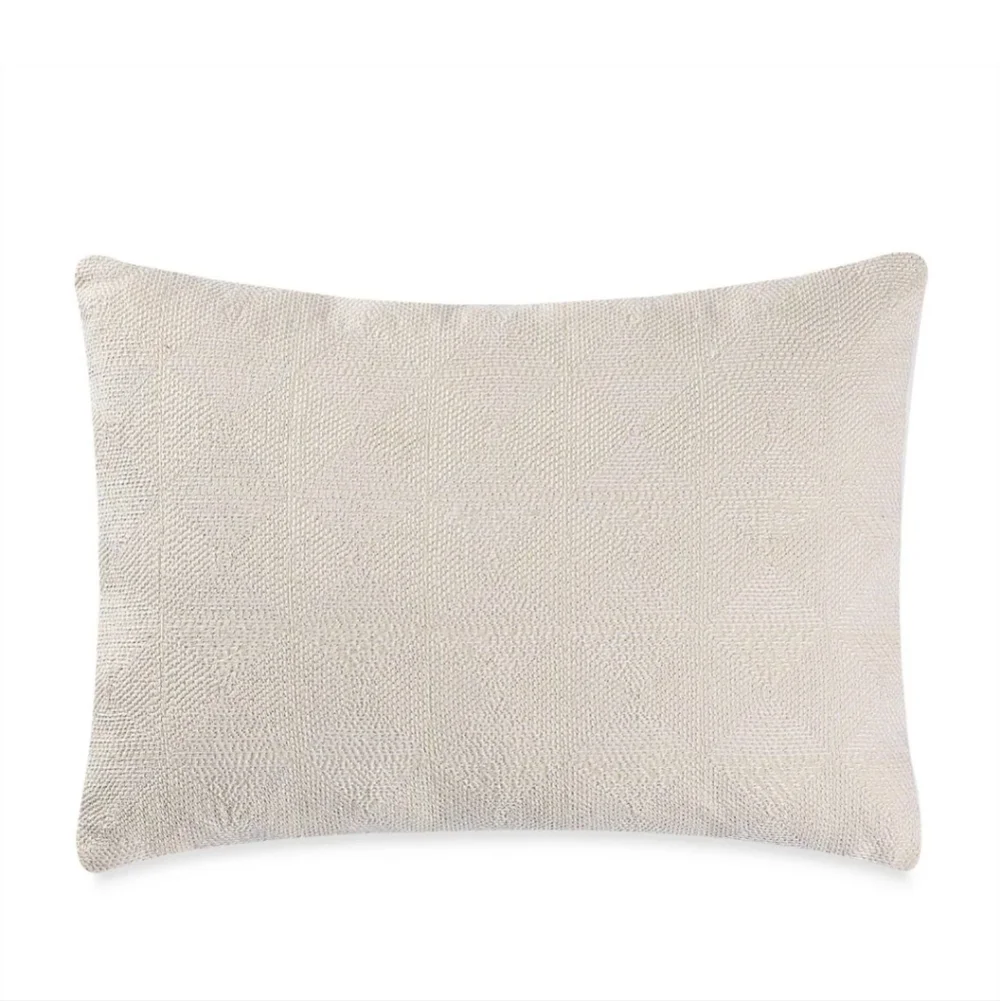 VERA WANG HOME Box Breakfast Throw Pillow FRETWORK 100% Cotton Down  12