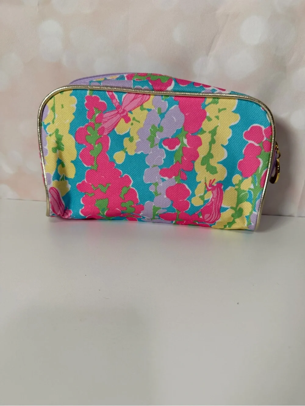 Lilly Pulitzer trim features yellow