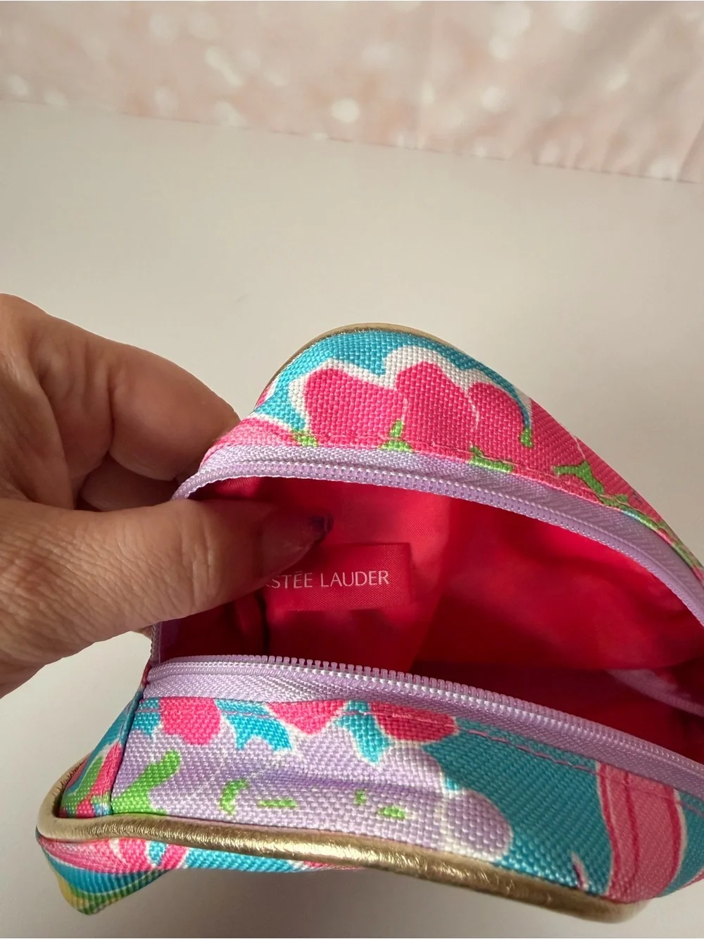 Lilly Pulitzer pink trim