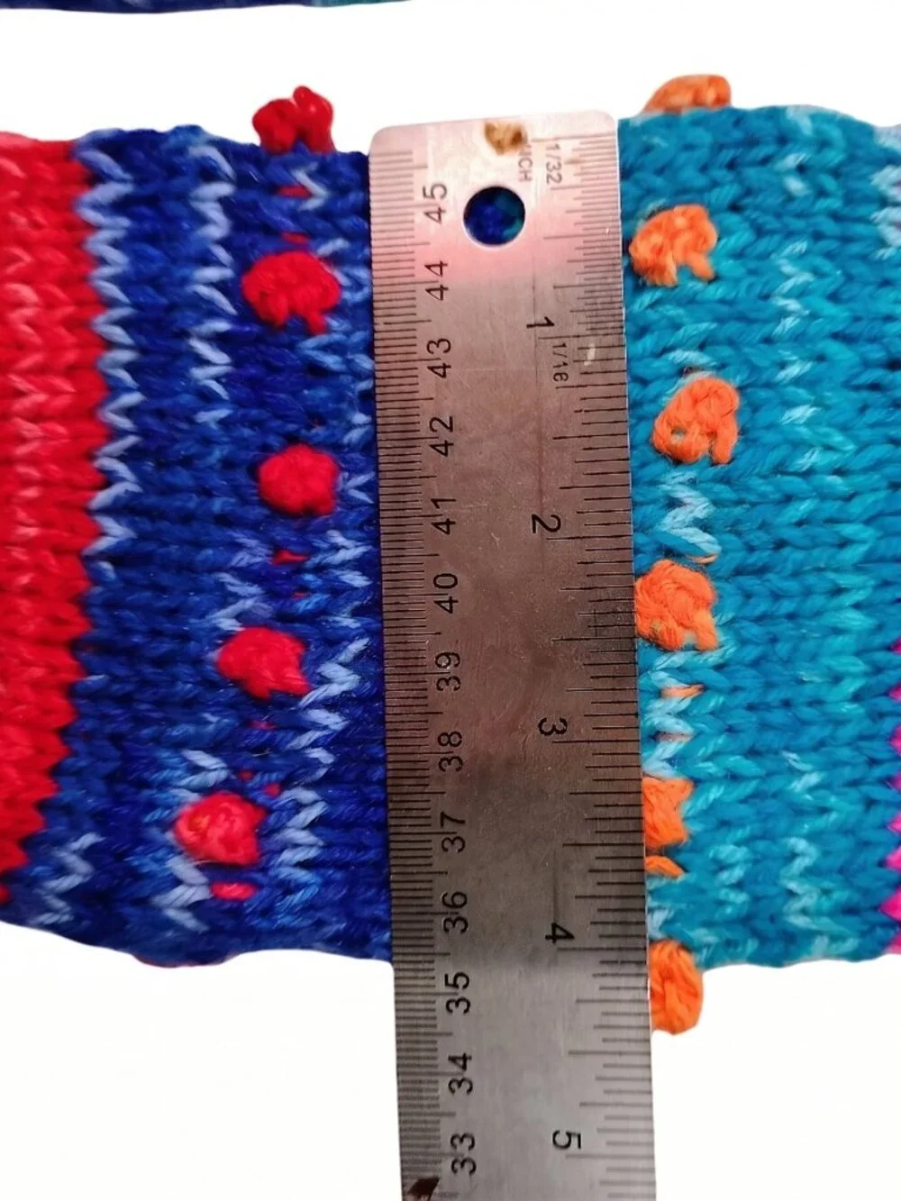 N/A adding blue knit
