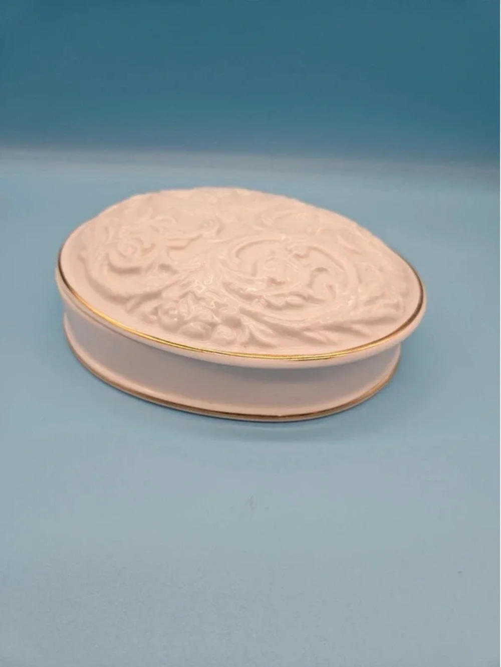 Vintage Palais de Versailles Porcelain Trinket Box Japan