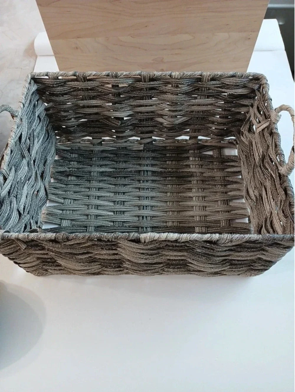 Large 15×11 gray basket
