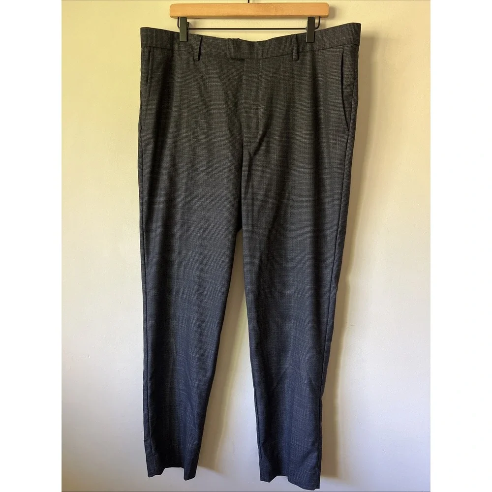 Men's Banana Republic Slim Fit Plaid Dress Trouser Pants size 38x31 NWT