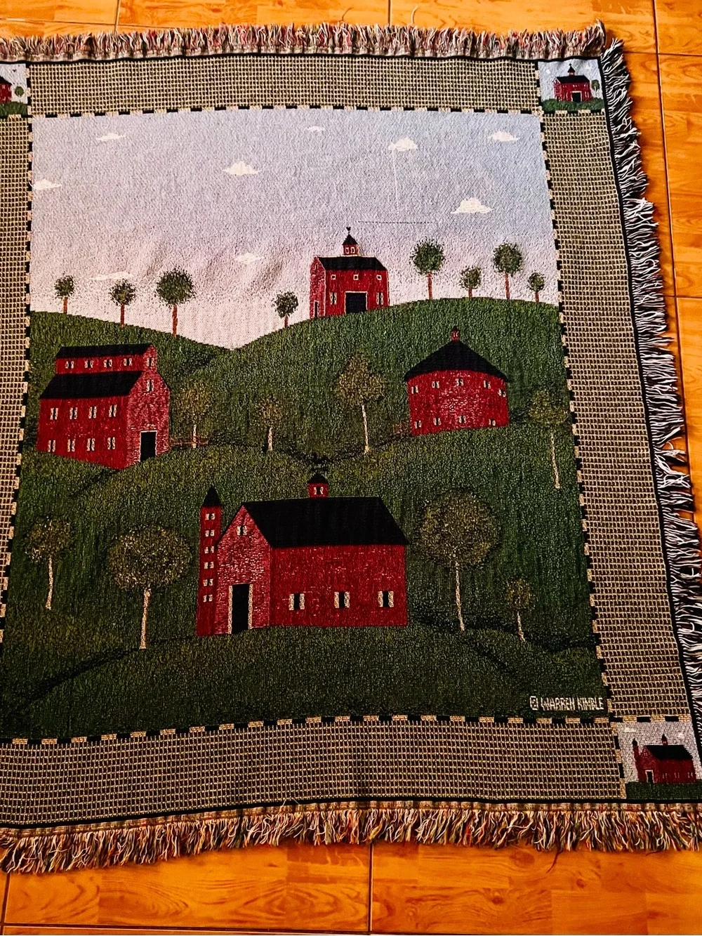 Warren Kimble woven tapestry