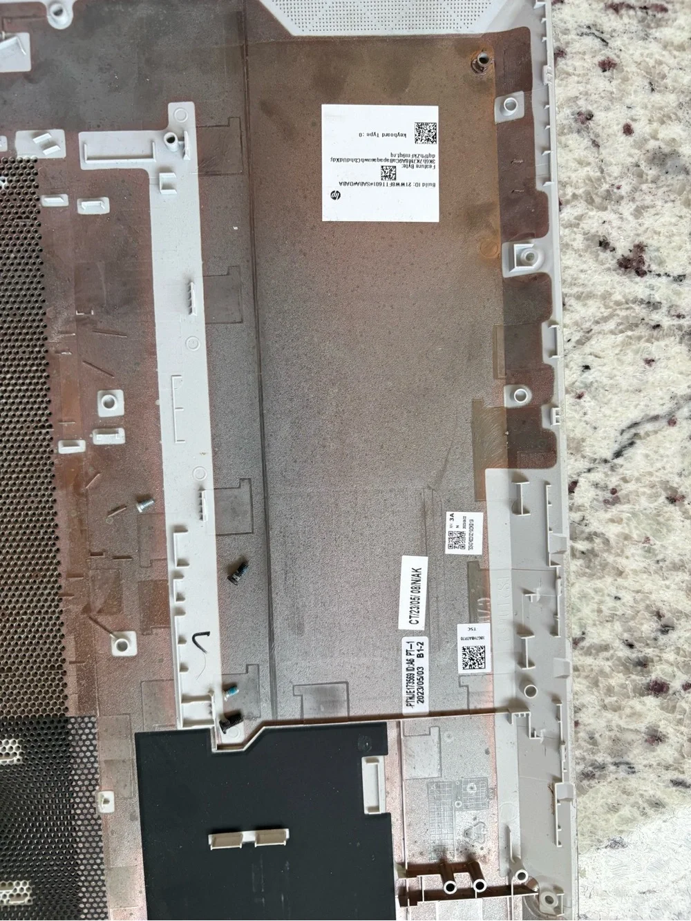 HP laptop silver