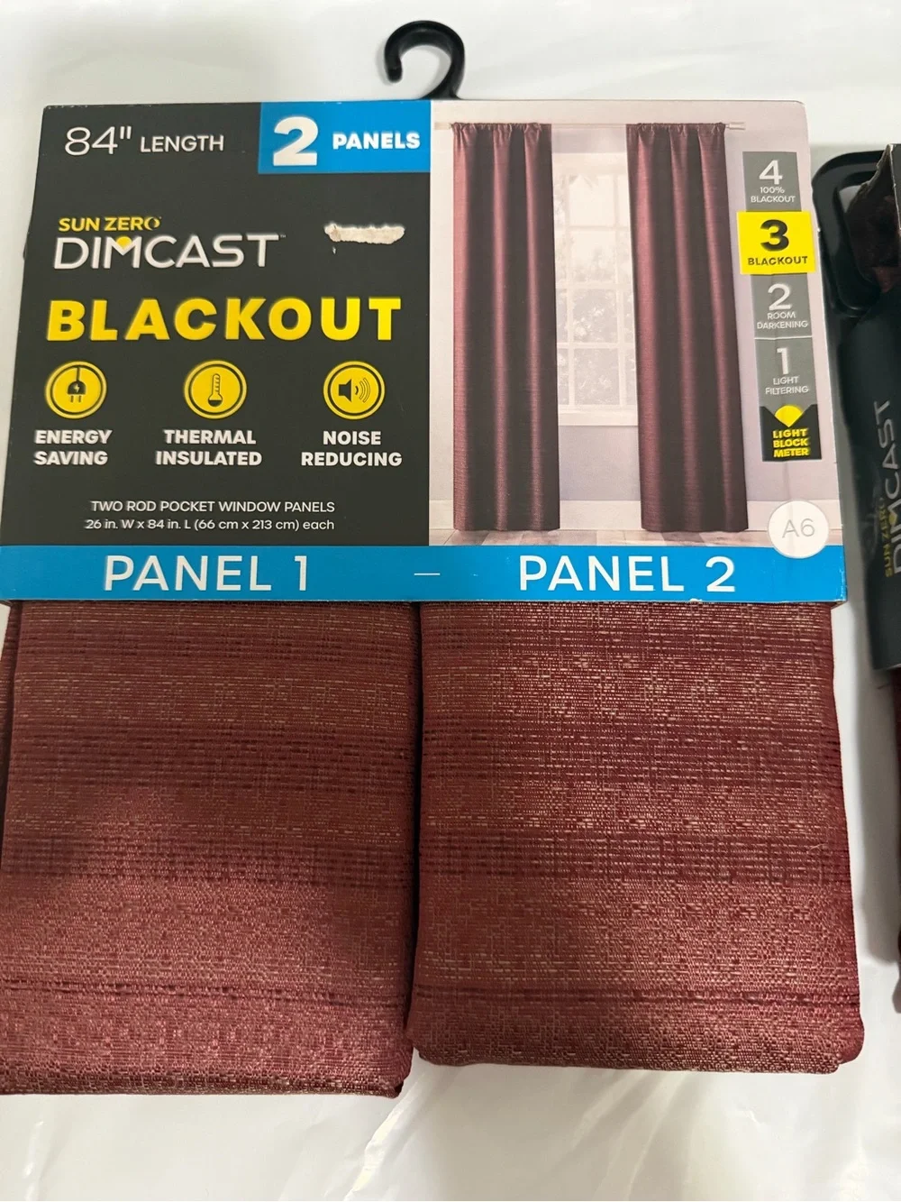 Sun Zero dimcast burgundy