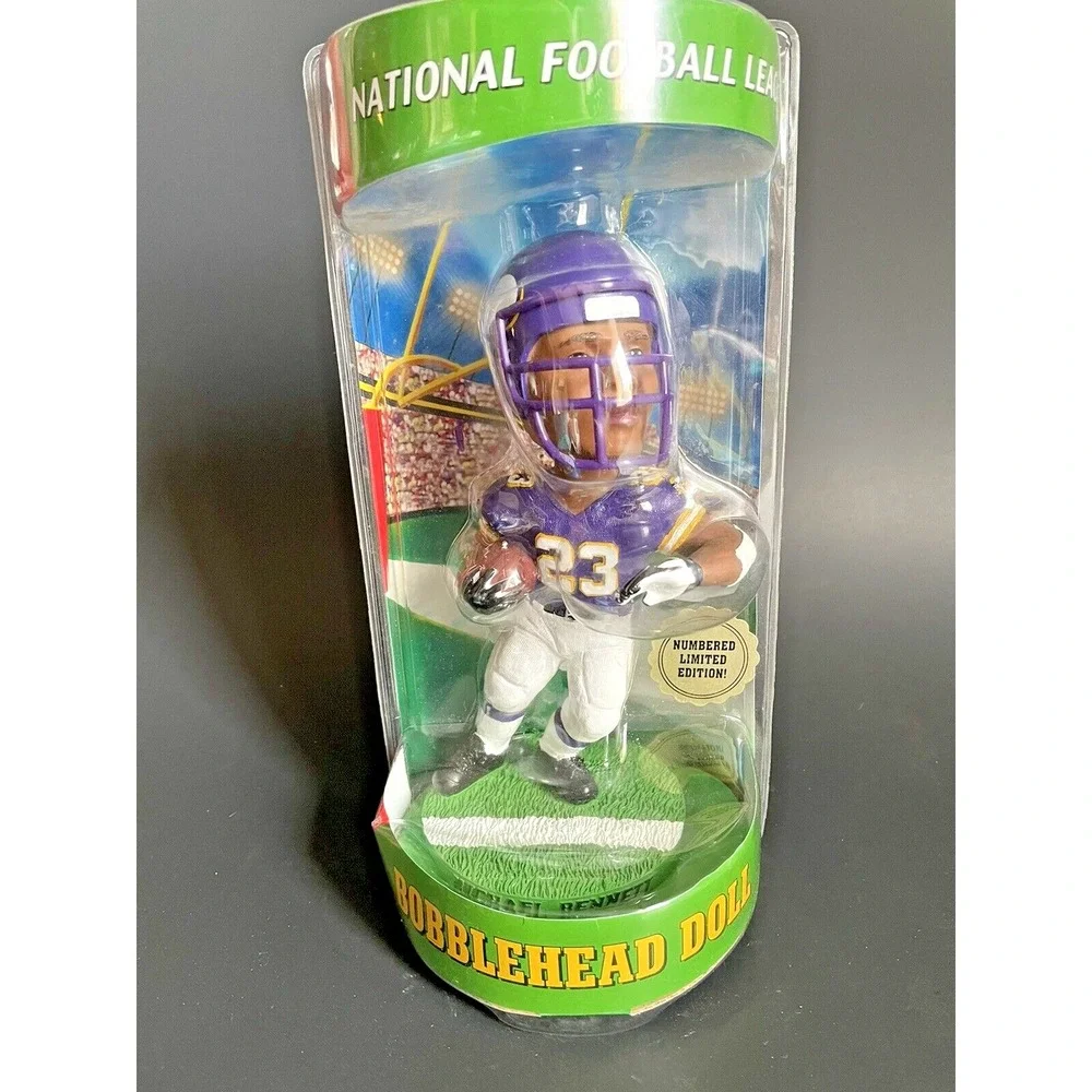 MICHAEL BENNETT 23 Minnesota Vikings NFL Bobblehead Numbered Limited Edition New