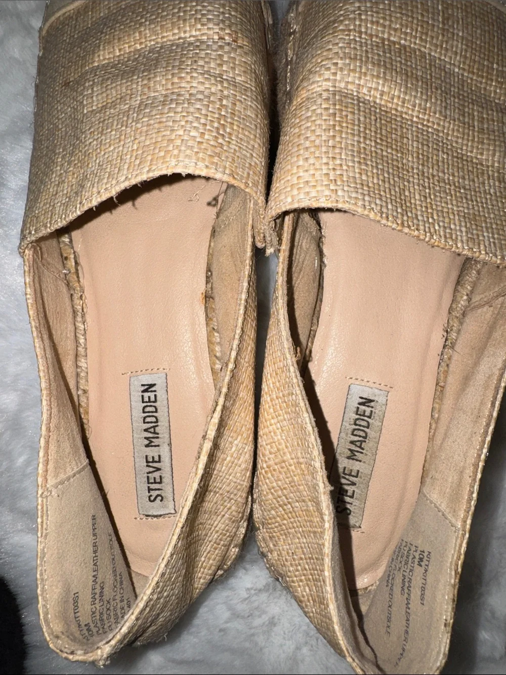 Steve Madden woven raffia