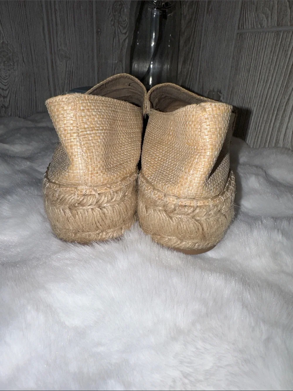 Steve Madden woven raffia