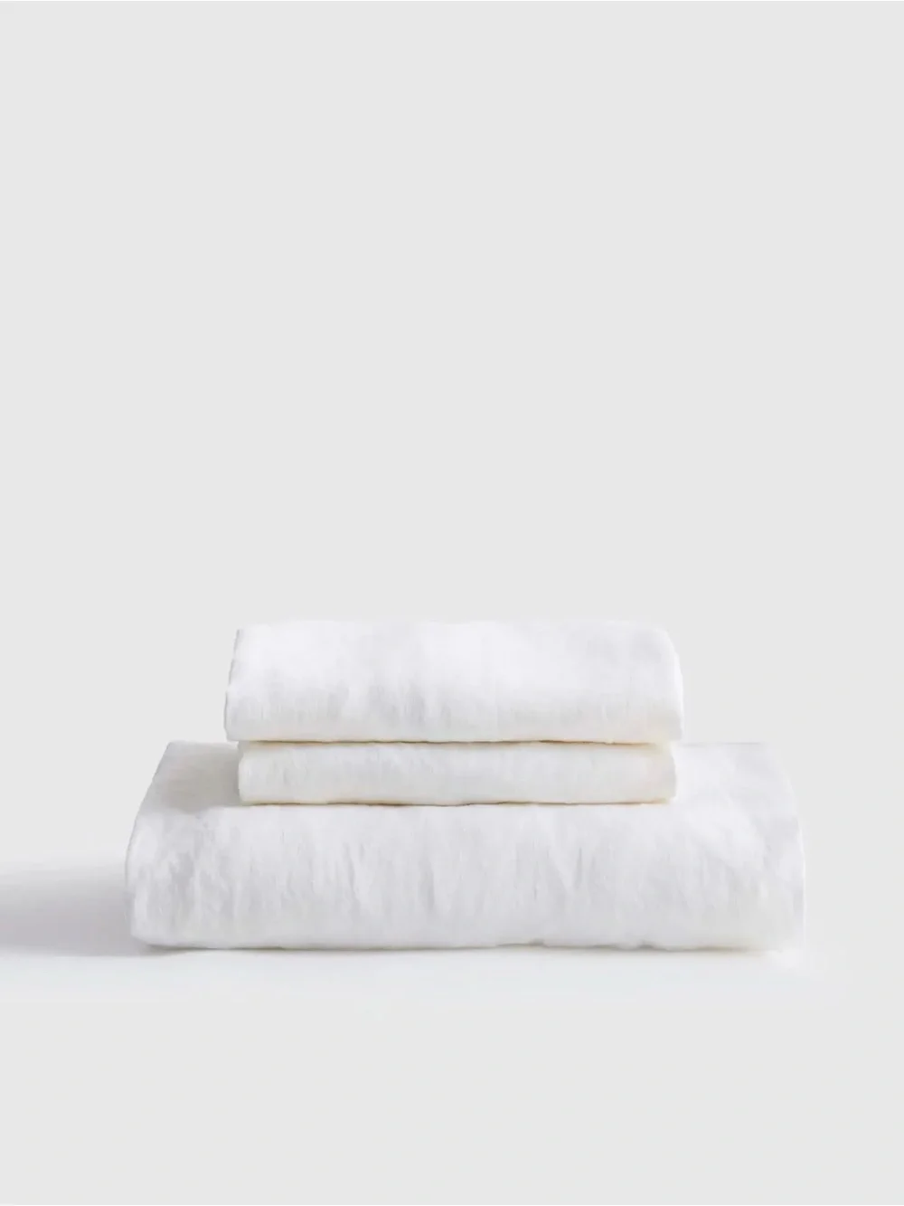 NWOT Quince European Linen White Twin Fitted Sheet Set - Retail $94