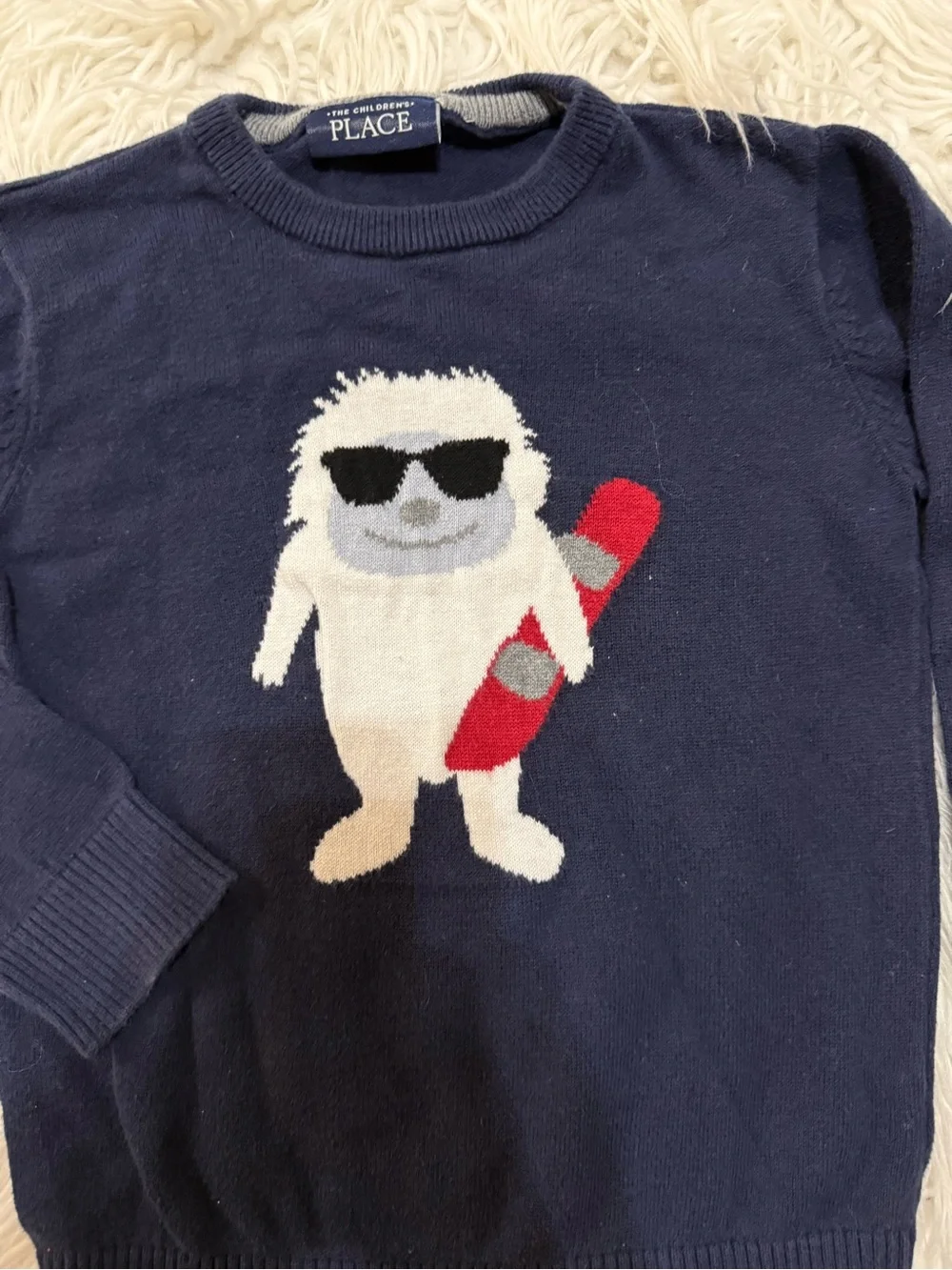 The Childrens Place navy crewneck