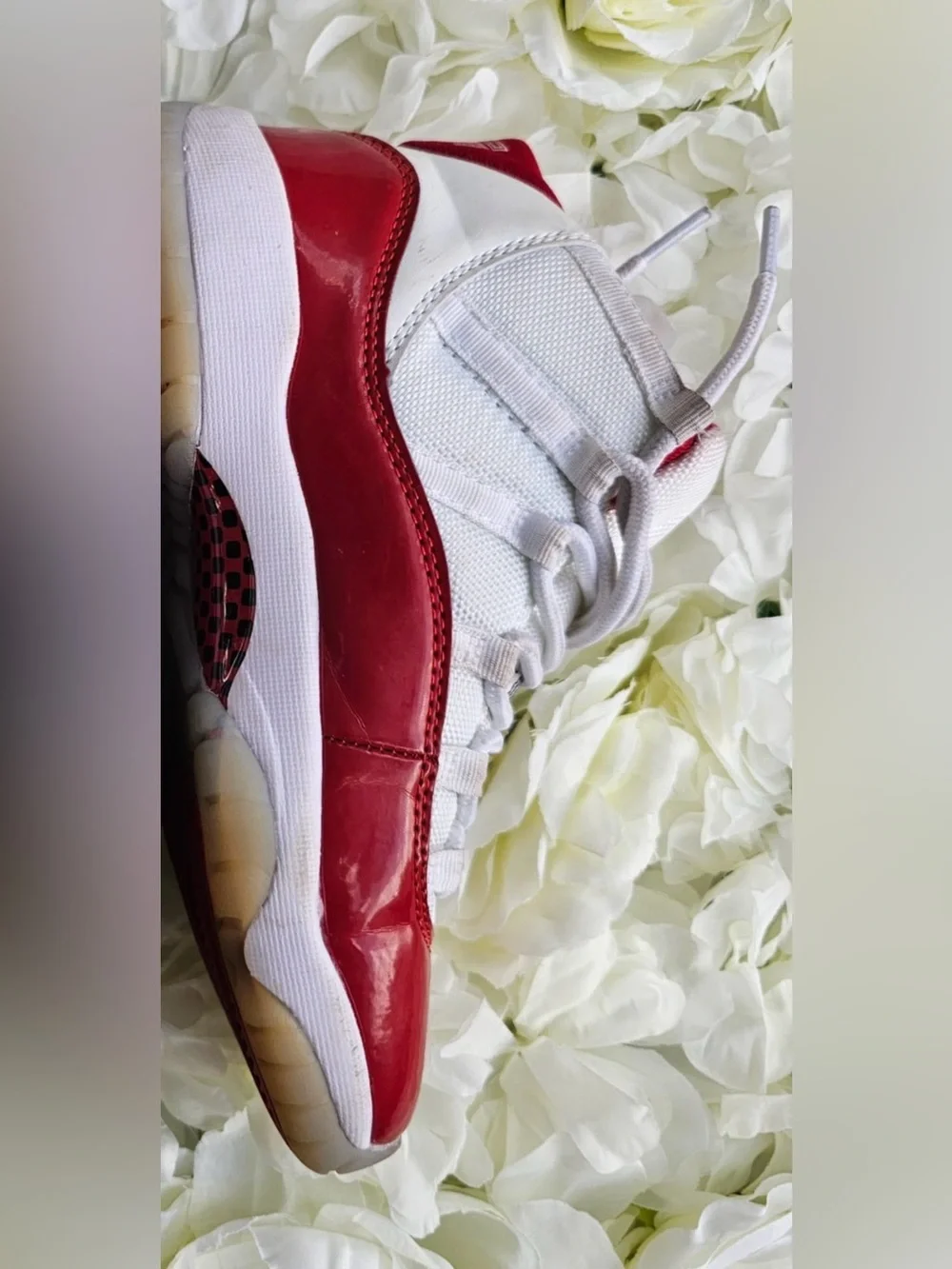 Jordan white leather
