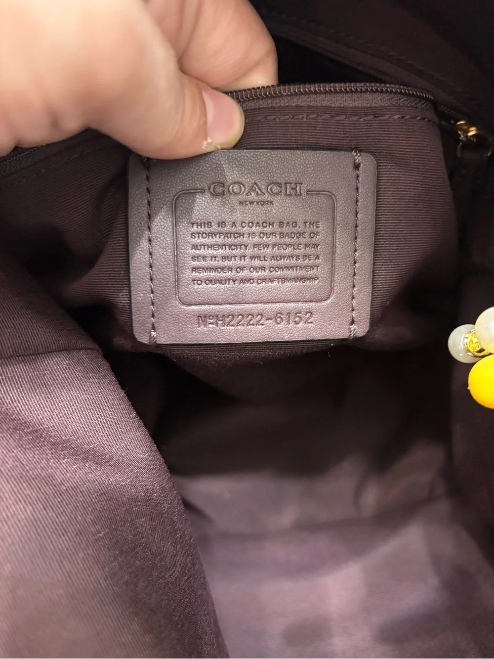 Coach soft pebbled