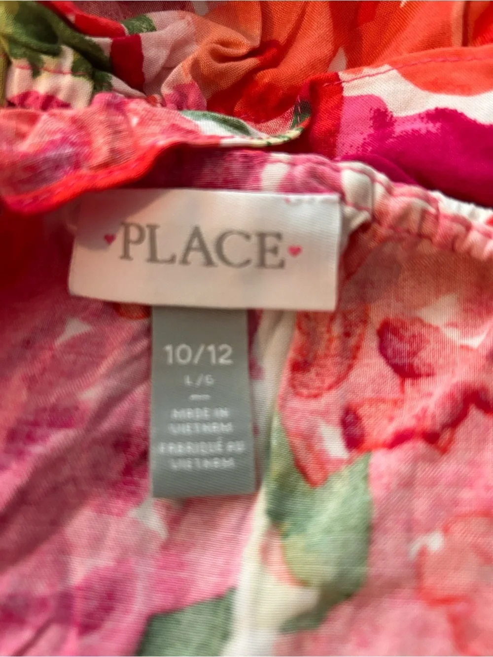 Place lightweight blouse