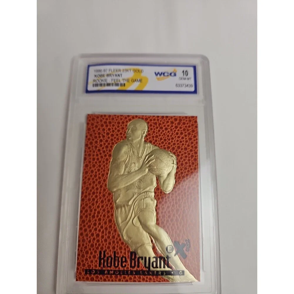 1996-97 Fleer 23KT Gold Kobe Bryant Rookie Feel the Game WCG 10 GEM-MT