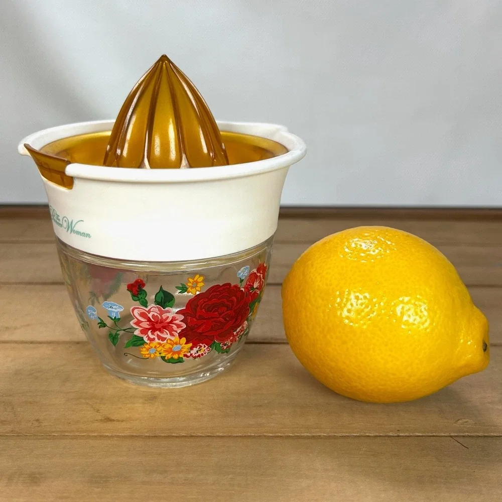 The Pioneer Woman Sweet Rose Citrus Juicer Farmhouse Cottage Core Whimsy